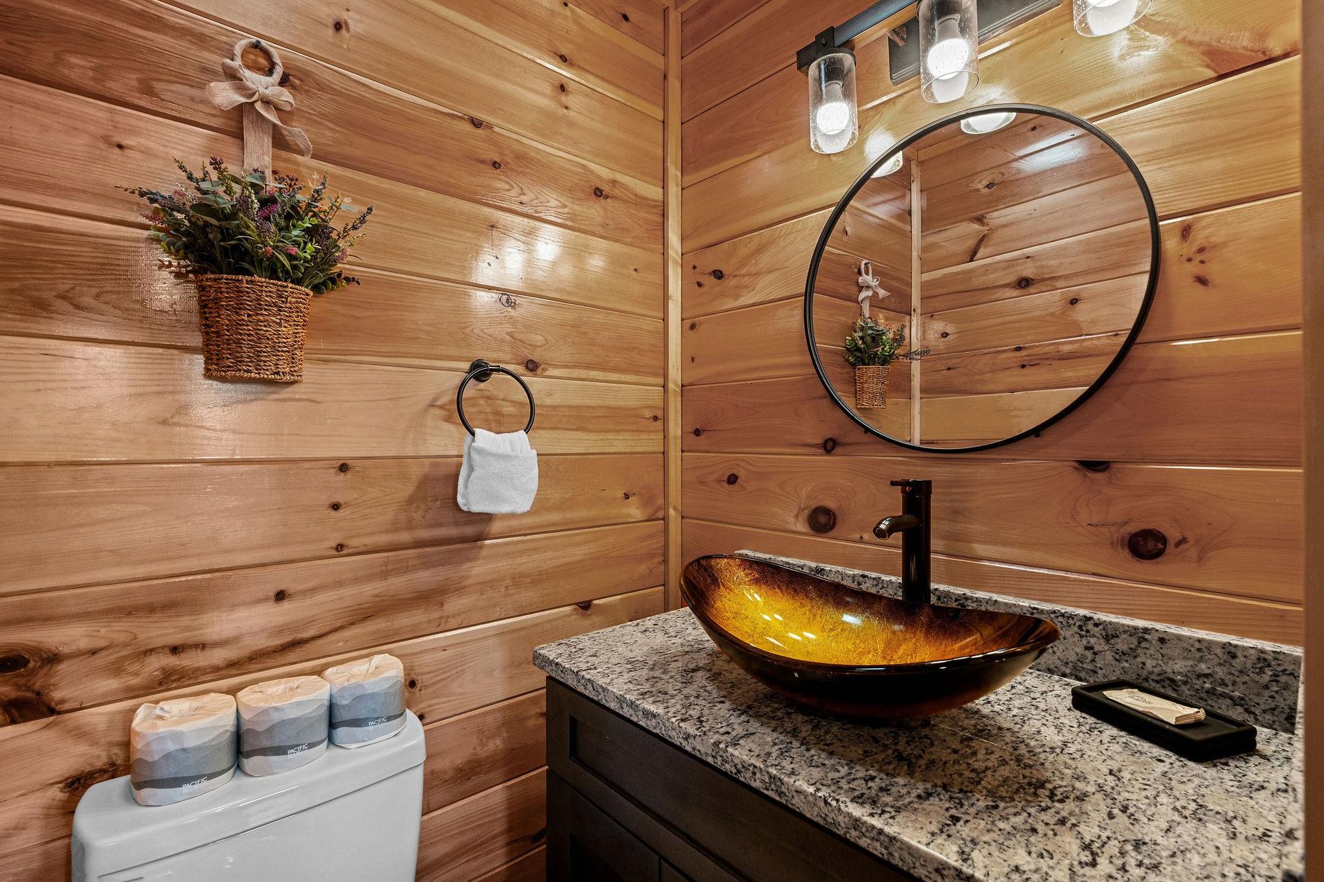 Single vanity bowl sink