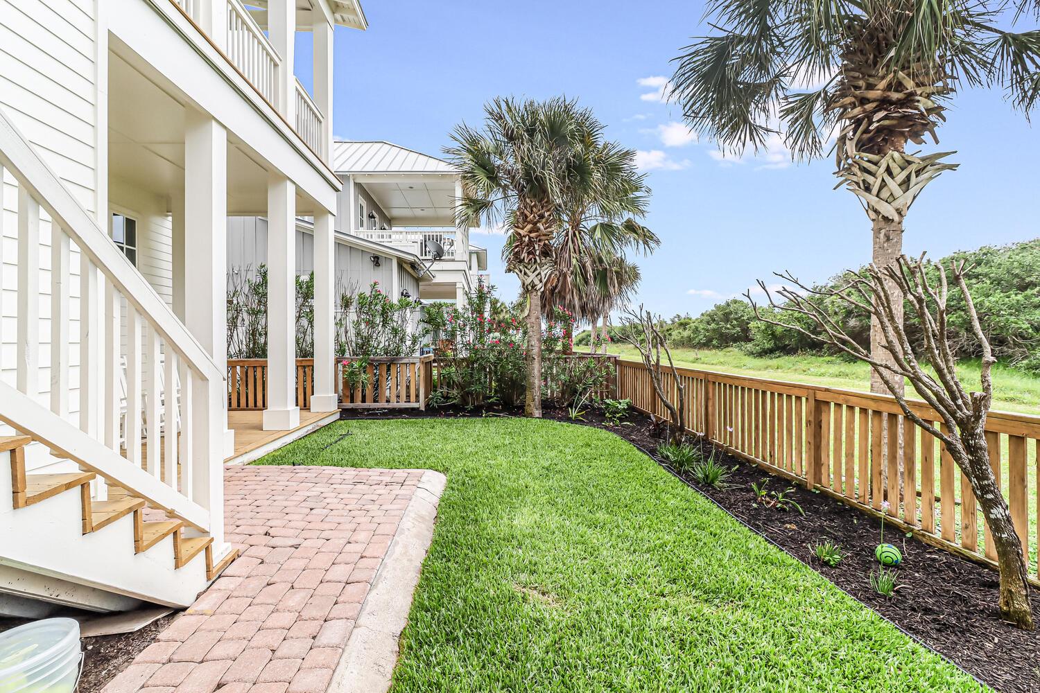 Fenced in Back Yard with 2nd Floor Access