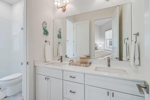 Shared Bathroom, Serving Bunk Room and King Bedroom, 2nd Floor