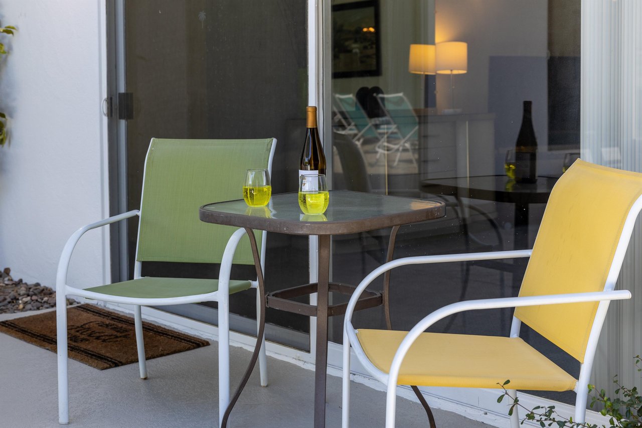 Cozy patio seating
