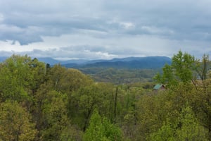 Smoky Mountain views at Howlin in the Smokies, a 2 bedroom cabin rental located in Pigeon Forge