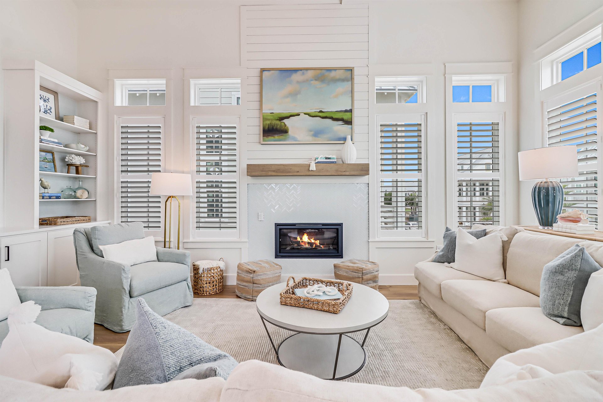 Living Area with Fire Place, 2nd Floor
