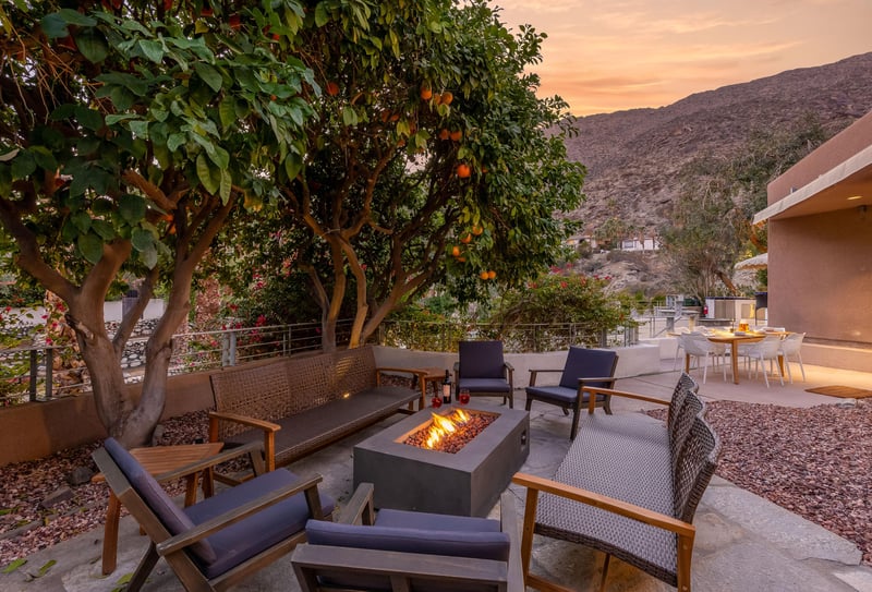 Catch up with friends around the fire