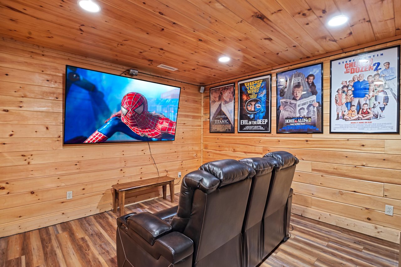 Theater recliners with tv