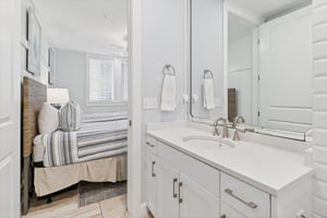 Twin Beds Bathroom