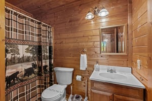 bathroom with single vanity