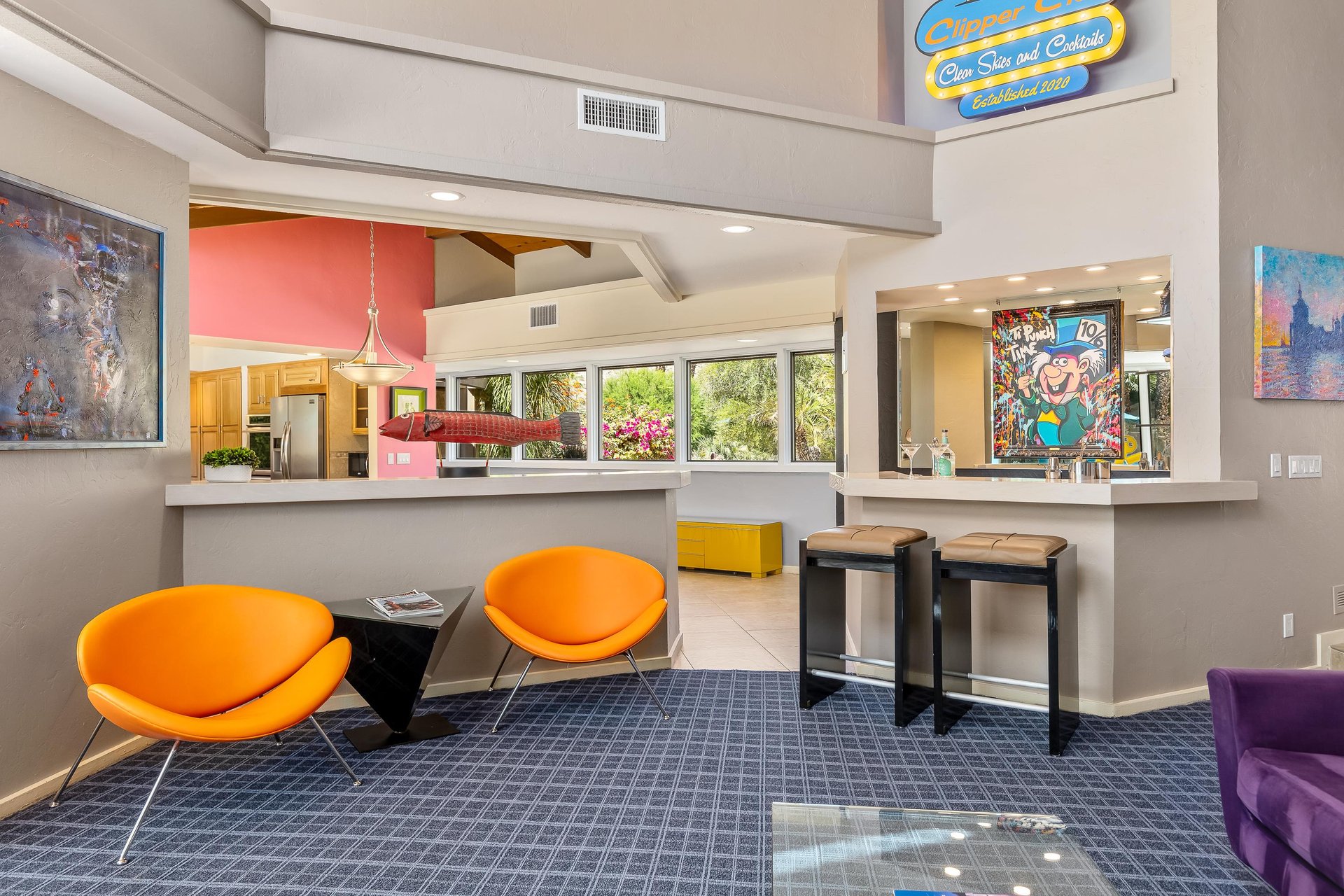 Unique orange chairs