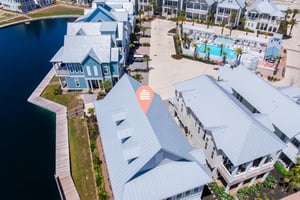 Aerial View, Just Steps from Neighborly Square Pool