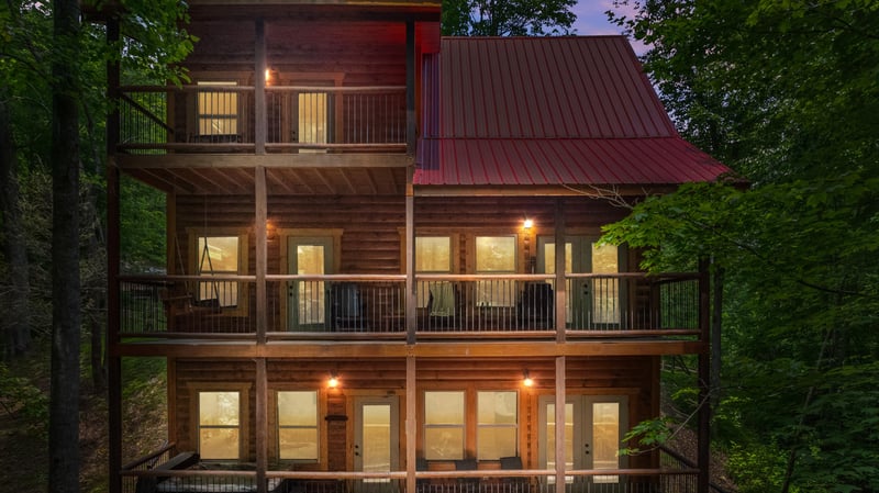 Exterior back view of Poolin Around