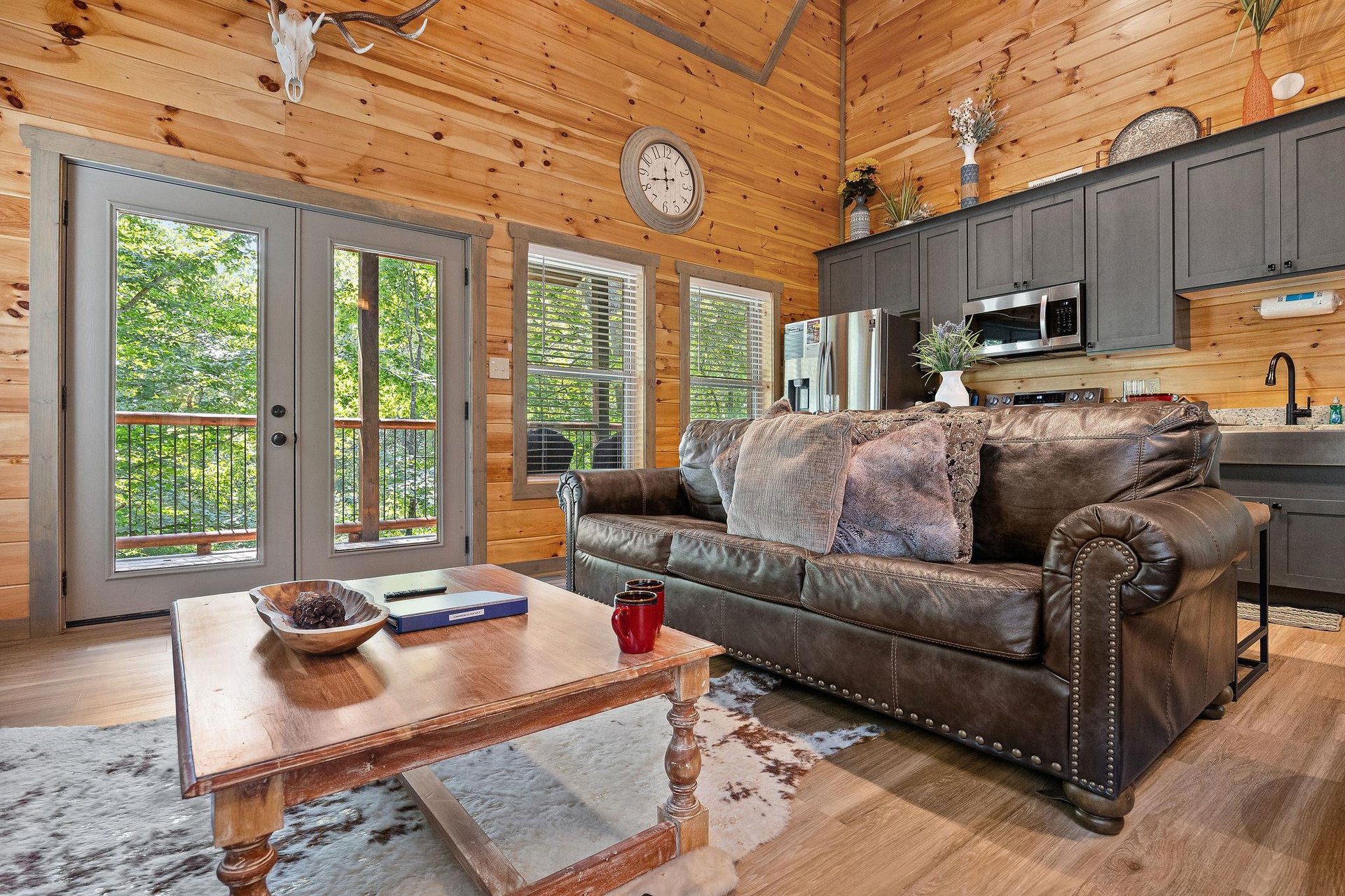 sleeper sofa in the living area