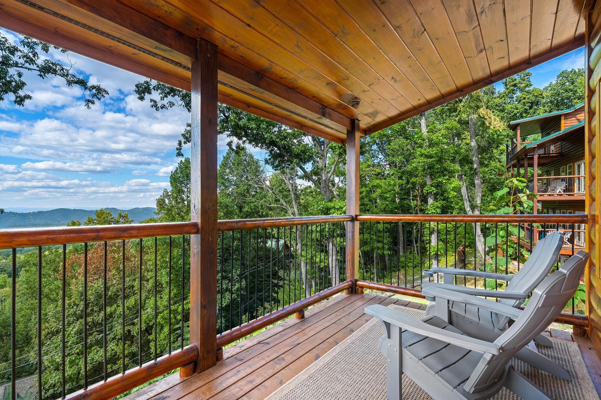 Upper level balcony off of bedroom