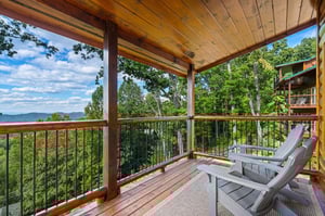 Upper level balcony off of bedroom