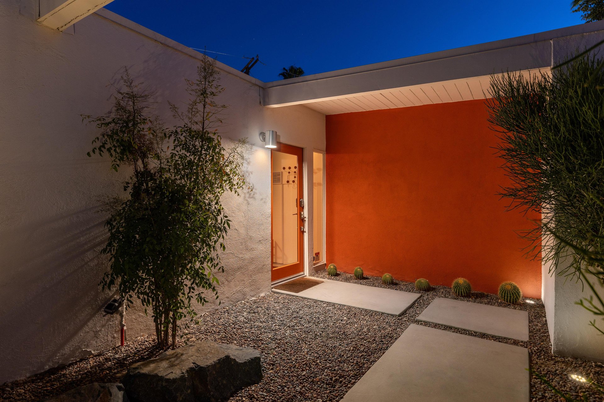 Intimate porch area