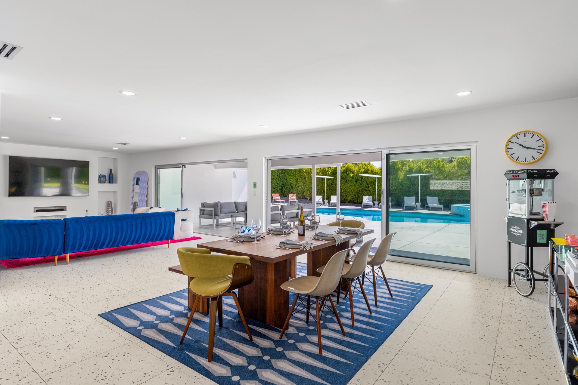 Dining room with views to the pool deck
