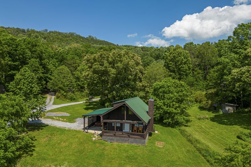 aerial front exterior