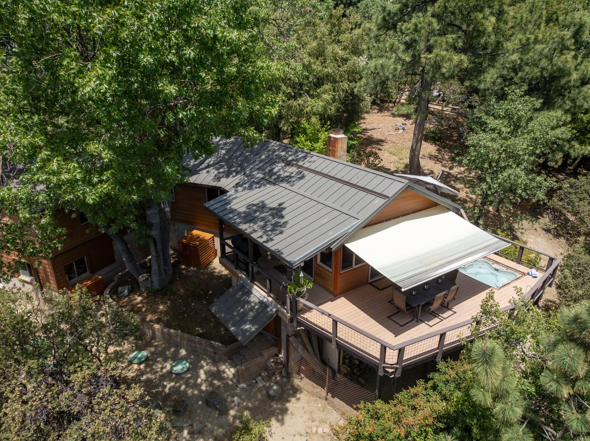Privacy amongst the trees.