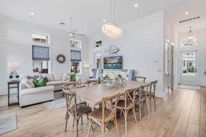 1st Floor Living and Dining Area Overlooking Leisure Lake