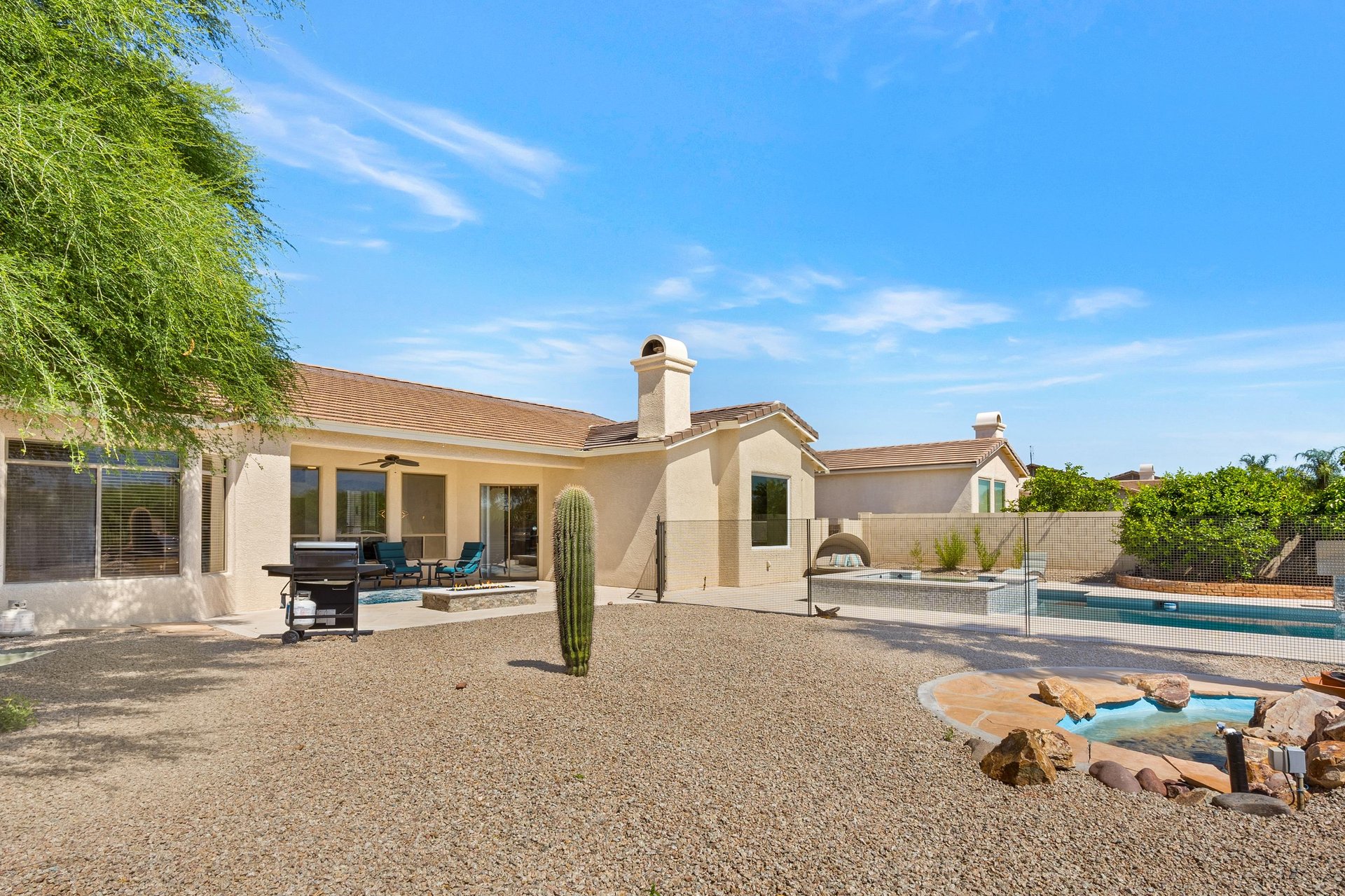view of backyard