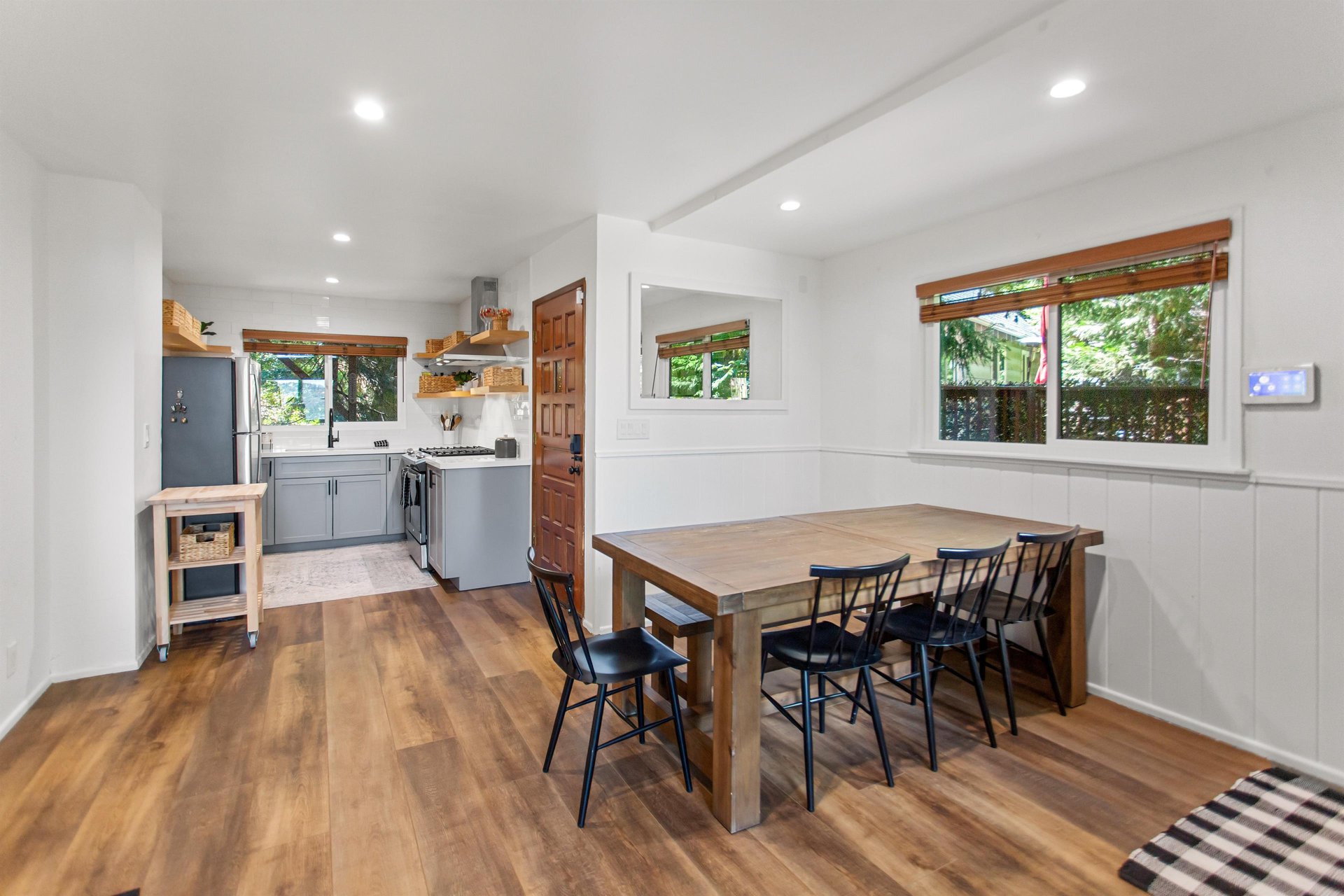 Dining area just off of the kitchen and living room.