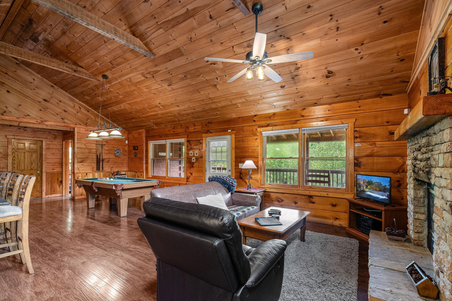Living Room and Game Area