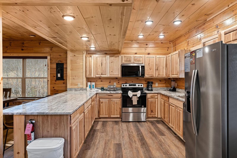 Kitchen with Bar Seating