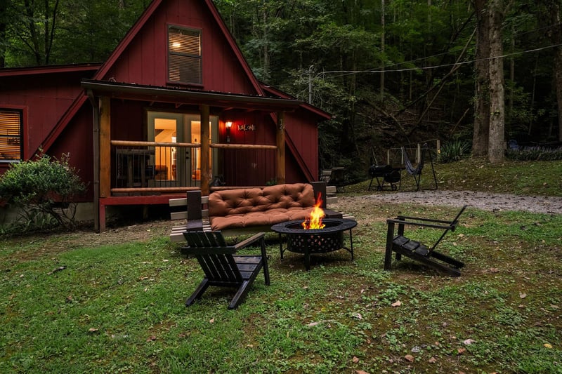 Front Entrance and Fire Pit