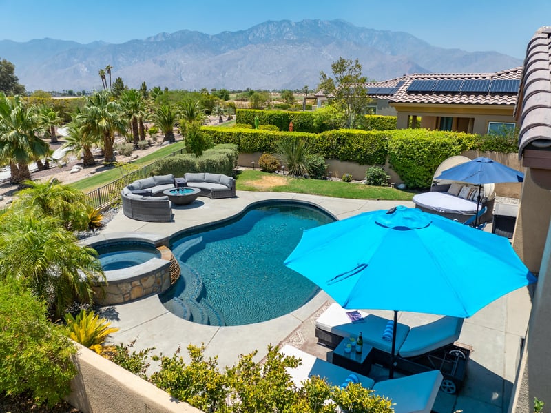 Aerial view of the amazing pool