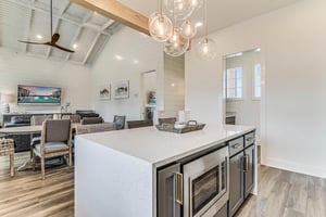 Kitchen and Bar Area
