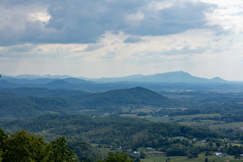 View from 4 States View cabin
