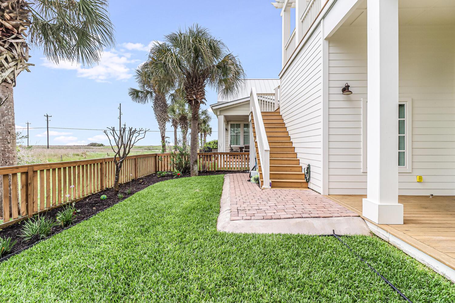 Fenced in Back Yard with 2nd Floor Access