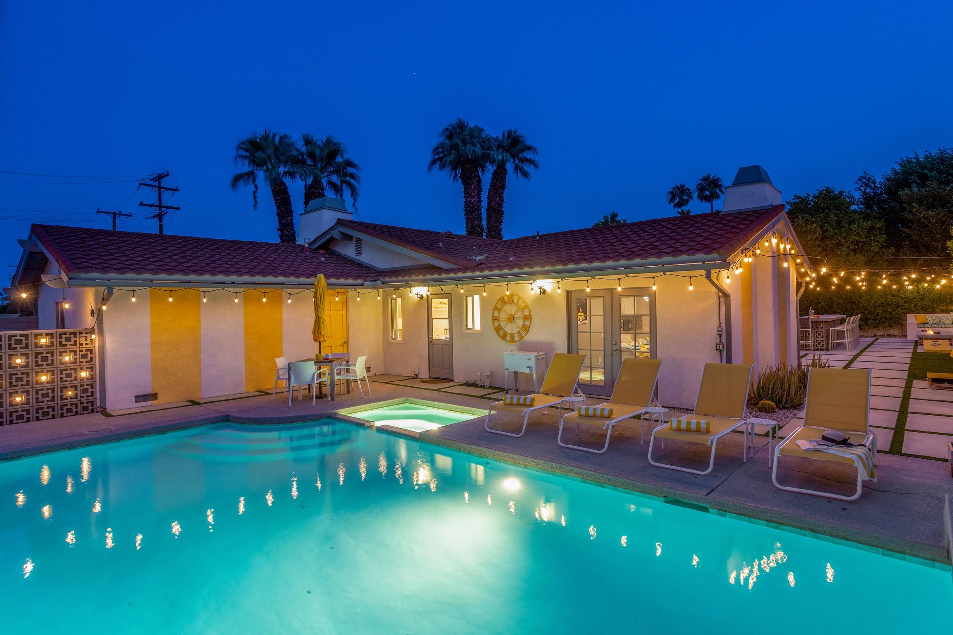 Enjoy your evenings poolside