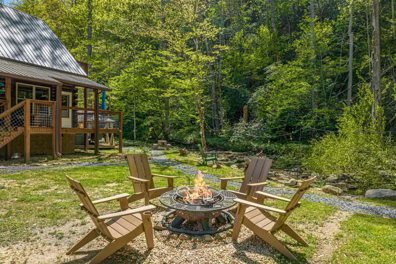 Firepit with seating