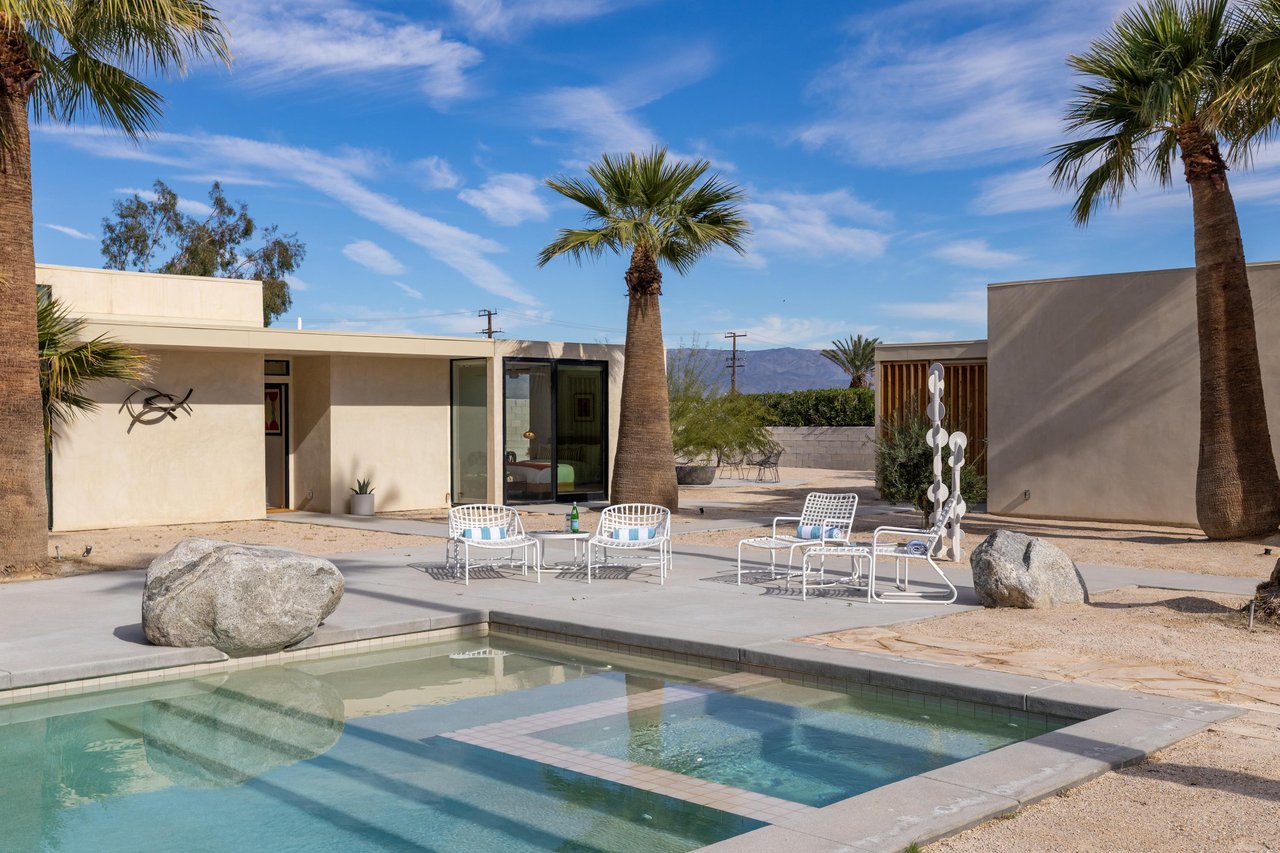 Relax poolside in the sparking spa