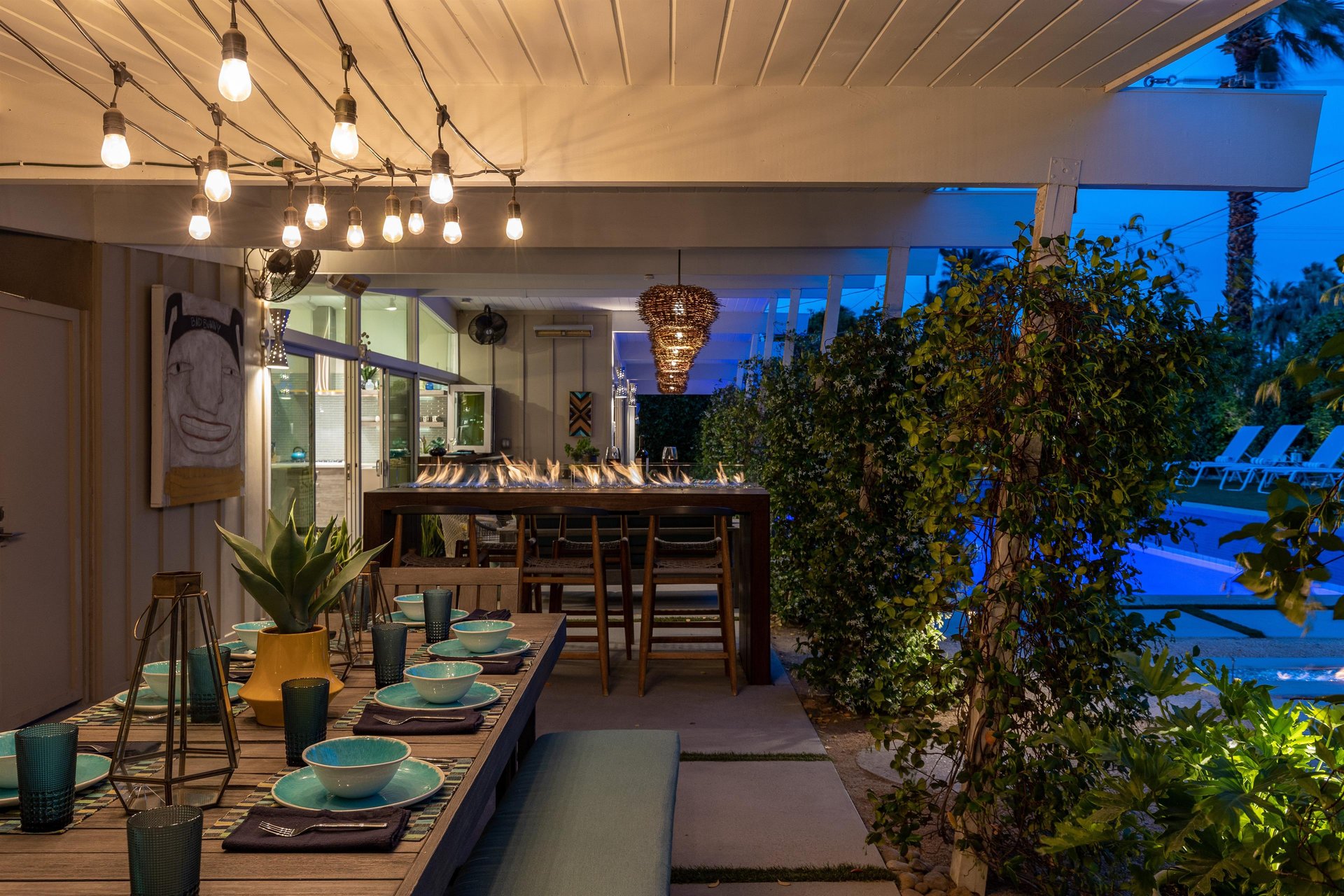 Spend your days on the wonderful patio