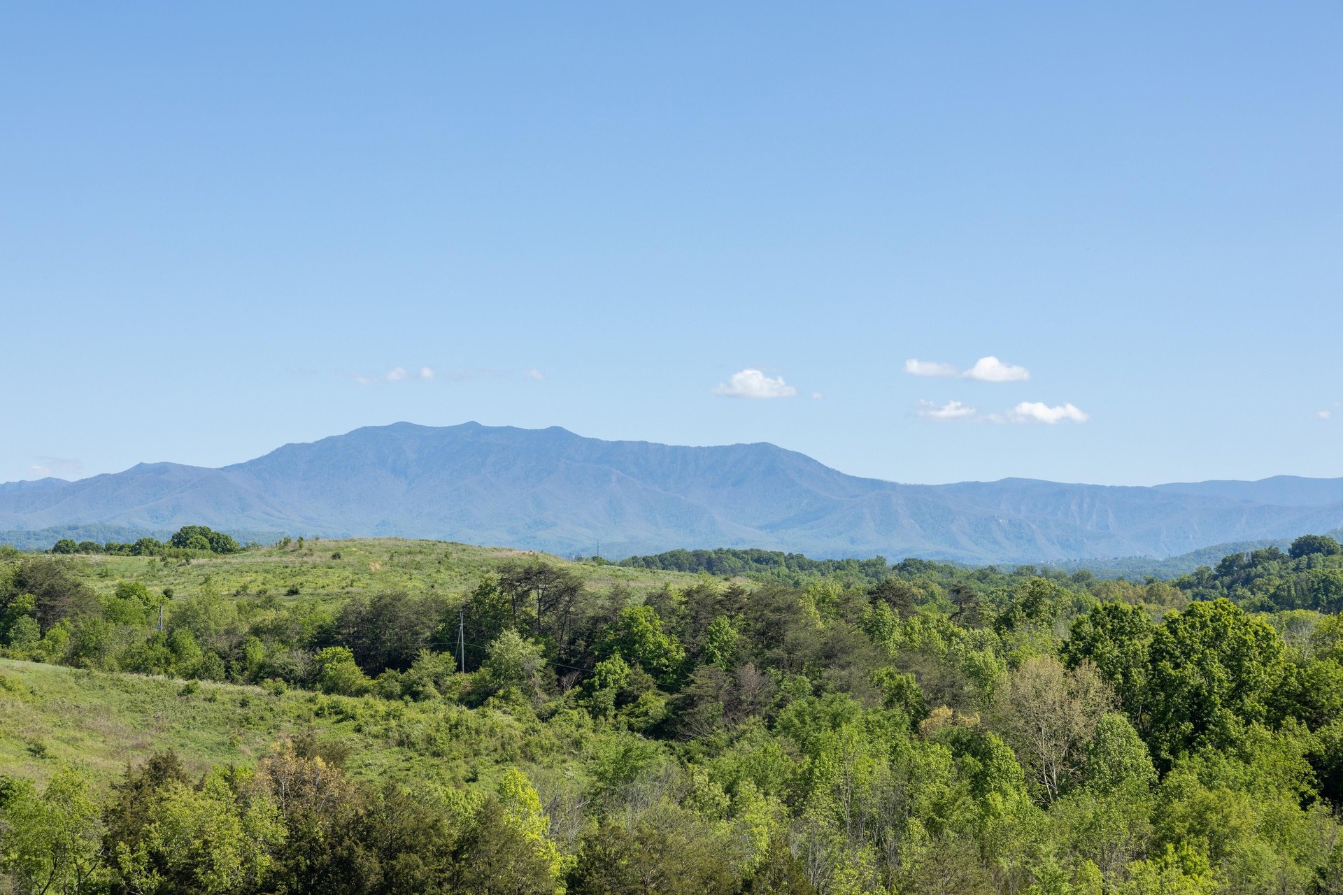 Mountain view from Smoky Mountain Chalet cabin