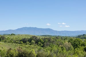 Mountain view from Smoky Mountain Chalet cabin