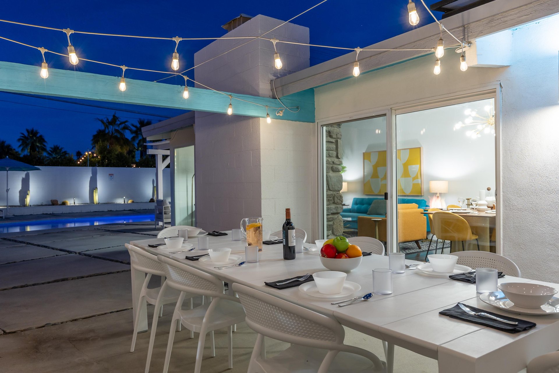 Dine under the lantern lit sky