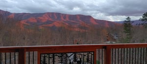 Mountain view from Twin Peaks cabin