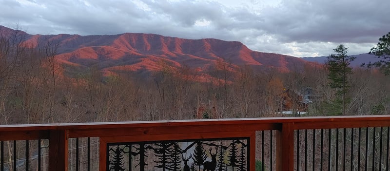 Mountain view from Twin Peaks cabin