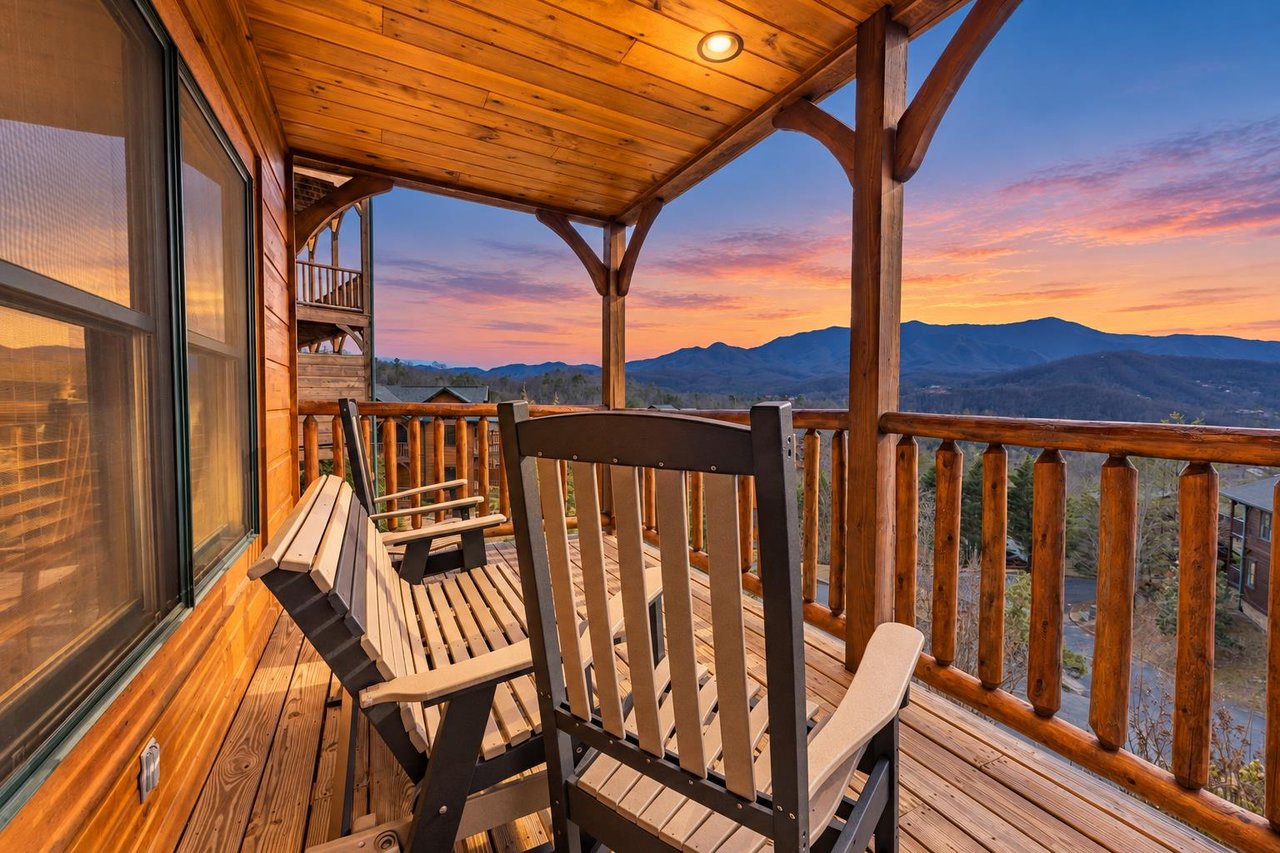 Rocking Chairs and View from Deck