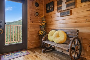 Step inside and be greeted by warm wood walls and mountain views. Rustic charm meets cozy comfort—your retreat begins here.