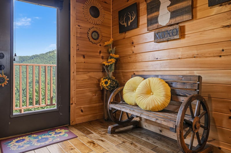 Step inside and be greeted by warm wood walls and mountain views. Rustic charm meets cozy comfort—your retreat begins here.