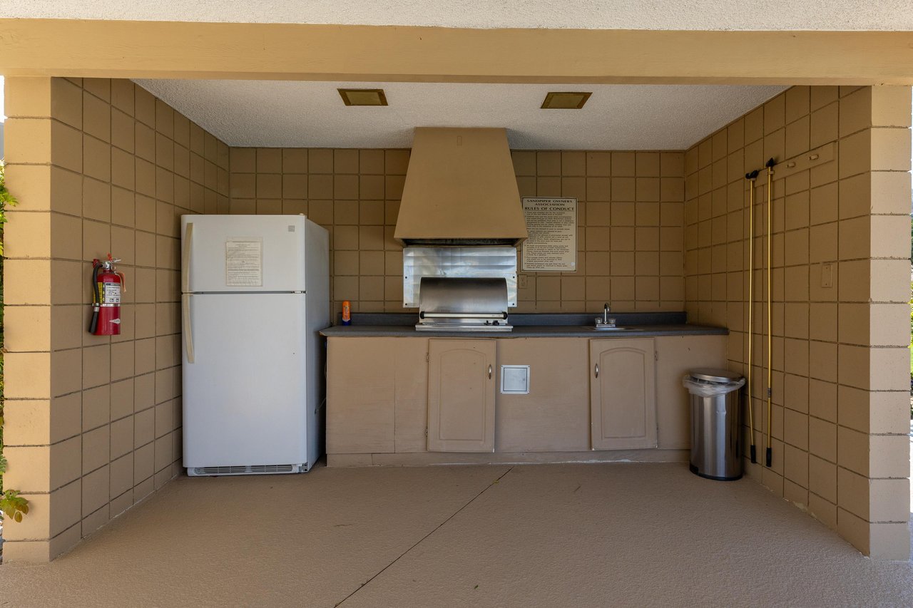 Fully equipped community outdoor BBQ  kitchen