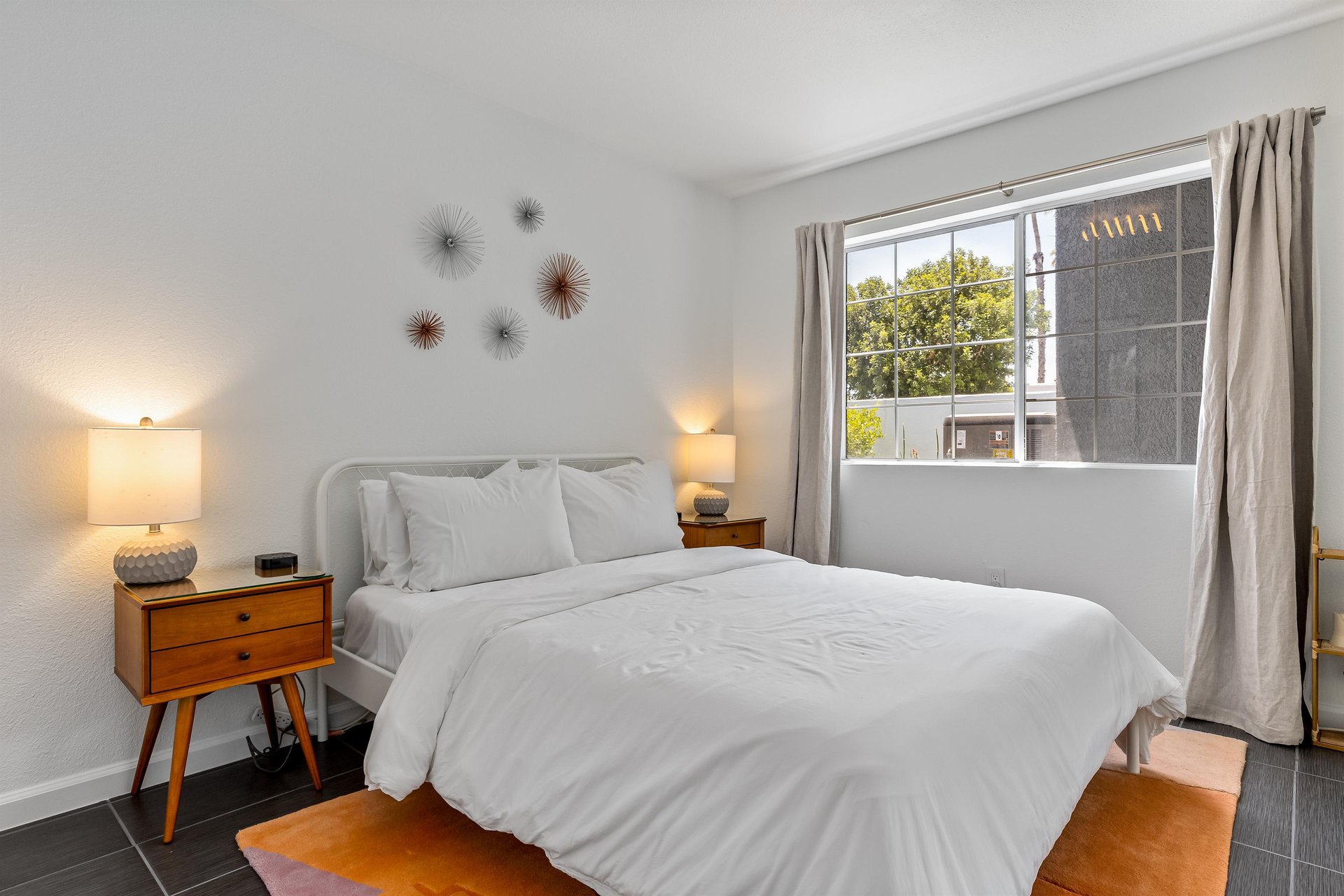 Peaceful guest bedroom
