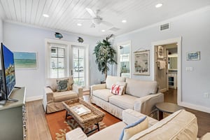 Living Room with Patio Access