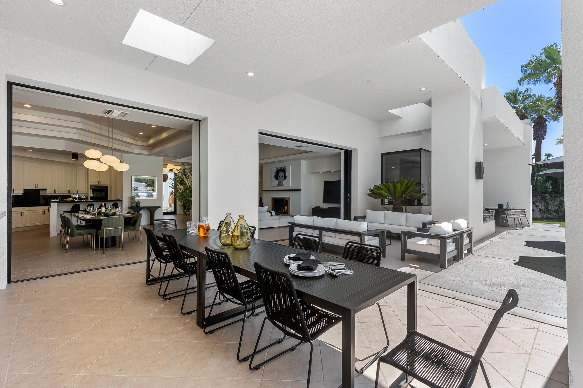 Outdoor dining perfect for family dinners