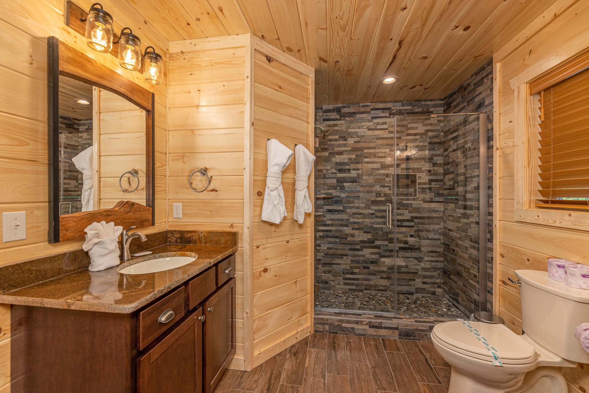 Full bathroom with walk in shower