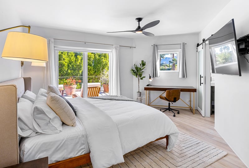 Spacious guest bedroom