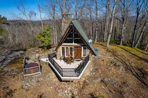 Exterior front at Ever After, a 1 bedroom cabin rental located in Gatlinburg
