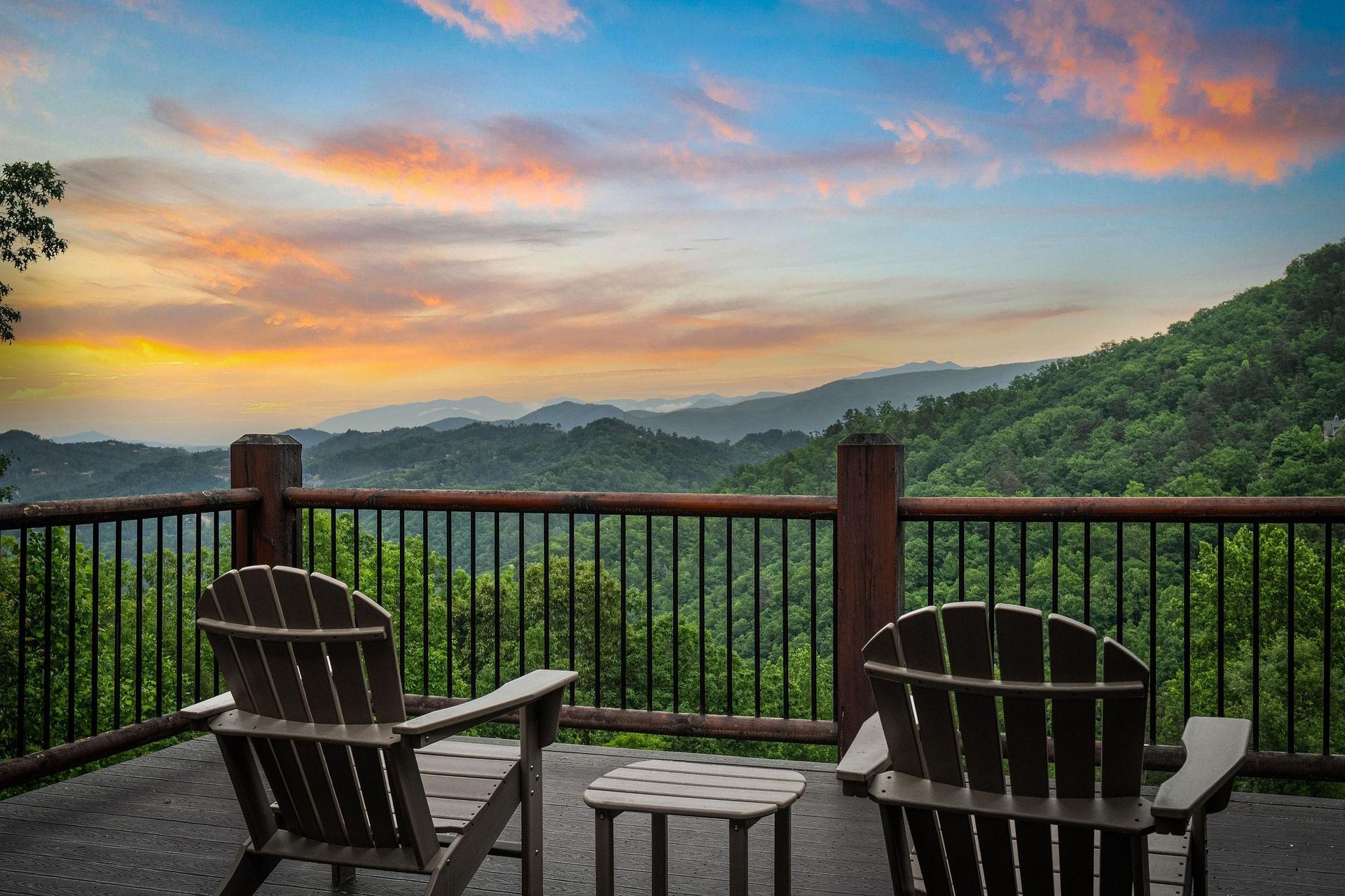 Balcony view with seating